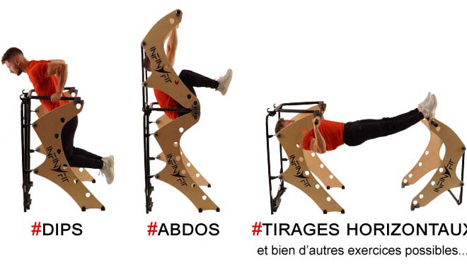 chaise romaine pliable - folding power tower