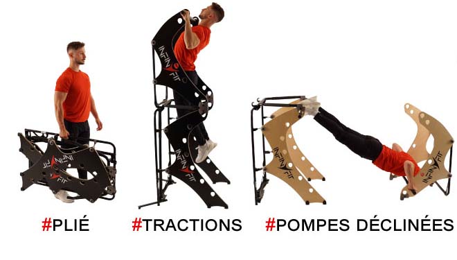 chaise romaine pliable - folding power tower